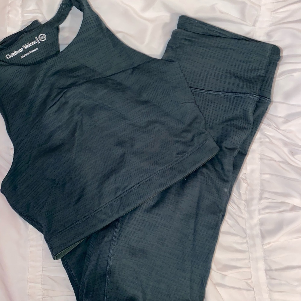 Outdoor Voices workout set